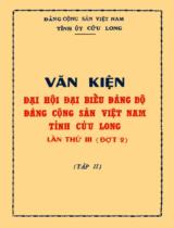 Văn kiện đại hội đại biểu đảng cộng sản Việt Nam tỉnh Cửu Long lần thứ 3 (đợt 2) / Đảng cộng sản Việt Nam. Tỉnh ủy Vĩnh Long . T. 2