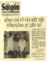 Đồng chí Võ Văn Kiệt tiếp tổng lãnh sự Liên Xô / H.N