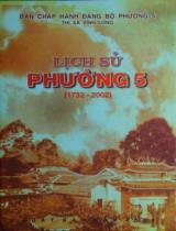 Lịch sử phường 5 (1732 - 2002) / Ban chấp hành Đảng bộ phường 5. Thị xã Vĩnh Long