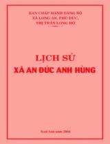 Lịch sử xã An Đức anh hùng / Ban chấp hành Đảng bộ xã Long An, Phú Đức, Thị trấn Long Hồ