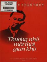 Thương nhớ một thời gian khó / Nguyễn Xuân Thủy