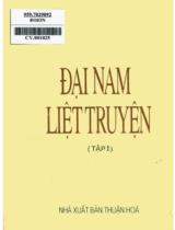 Đại Nam liệt truyện tiền biên / Quốc sử quán triều Nguyễn biên soạn . T. 1