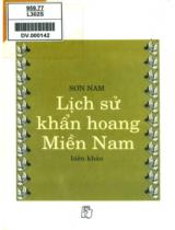 Lịch sử khẩn hoang miền Nam / Sơn Nam biên khảo