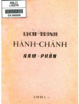 Lịch trình hành chính nam phần