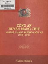 Công an huyện Mang Thít những chặng đường lịch sử (1945 - 2010)