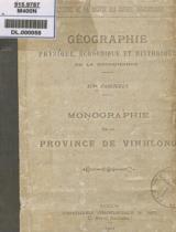 Monographie de la province de Vinh Long