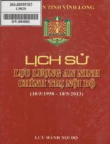 Lịch sử lực lượng an ninh chính trị nội bộ (10/5/1958 - 10/5/2013)