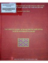 Vai trò của Kru Achar trong đời sống người Khmer ở Nam Bộ / Danh Văn Nhỏ