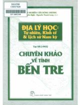 Chuyên khảo về tỉnh Bến Tre / Hội nghiên cứu Đông Dương ; Nguyễn Nghị, Nguyễn Thanh Long dịch . Tập VII (1903)