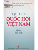 Lịch sử Quốc hội Việt Nam / Lê Mậu Hãn . Tập 3 , 1976 - 1992