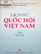 Lịch sử Quốc hội Việt Nam / Lê Mậu Hãn chủ biên; Nguyễn Tri Thư . Tập 1 , 1946 - 1960