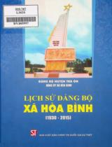 Lịch sử đảng bộ xã Hòa Bình (1930 - 2015) / Đảng bộ huyện Trà Ôn. Đảng ủy xã Hòa Bình