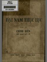 Đại Nam thực lục : Chính biên đệ nhất kỷ II / Tổ phiên dịch viện sử học phiên dịch . T. 6