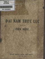 Đại Nam thực lục : Tiền biên / Tổ phiên dịch Viện sử học phiên dịch . T. 1