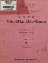 Văn đàn bảo giám / Trần Trung Viên : sao lục ; Dương Bá Trạc : đề tựa ; Trần Tuấn Khải : duyệt lại . Q. 3