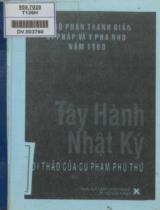 Tây hành nhật ký : Di thảo của cụ Phạm Phú Thứ