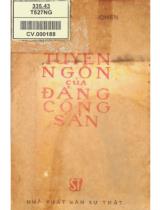 Tuyên ngôn của Đảng Cộng Sản / C. Mác, Ph. Ănghen