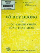 Võ Duy Dương với cuộc kháng chiến Đồng Tháp Mười / Nguyễn Hữu Hiếu, Lê Kim Hoàng, Ngô Bé