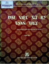 Đại Việt sử ký toàn thư: Mộc bản khắc năm Chính hòa thứ 18 (1697) / Viện Khoa học Xã hội ; Hà Văn Tấn hiệu đính . T. 3