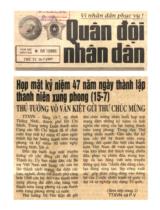 Họp mặt kỷ niệm 47 năm ngày thành lập thanh niên xung phong (15-7) : Thủ tướng Võ Văn Kiệt gửi thư chúc mừng / TTXVN và P.V