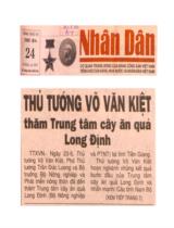 Thủ tướng Võ Văn Kiệt thăm Trung tâm cây ăn quả Long Định