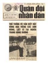 Thủ tướng Võ Văn Kiệt đặt vòng hoa viếng các anh hùng, liệt sĩ tại nghĩa trang Hàng Dương / TTXVN