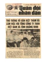 Thủ tướng Võ Văn Kiệt thăm và làm việc với tổng công ty than Việt Nam và tỉnh Quảng Ninh / TTXVN