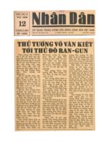 Thủ tướng Võ Văn Kiệt tới thủ đô Ran-Gun