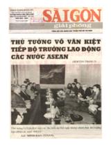 Thủ tướng Võ Văn Kiệt tiếp bộ trưởng lao động các nước Asean / Hồng Chanh