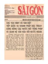 Chủ tích HĐBT Võ Văn Kiệt tiếp Quốc vụ khanh Pháp đặc trách cộng đồng các nước nói tiếng Pháp và quan hệ văn hoá với nước ngoài / TTXVN