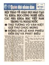 Hội thảo về Giáo dục - Đào tạo và Khoa học - Công nghệ giữa các nhà khoa học Việt Nam trong và ngoài nước