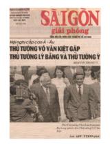 Hội nghị cấp cao Á - Âu: Thủ tướng Võ Văn Kiệt gặp Thủ tướng Lý Bằng và Thủ tướng Ý / Đ.H. (Fax từ Băng-cốc)