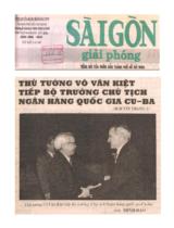 Thủ tướng Võ Văn Kiệt tiếp Bộ trưởng Chủ tịch ngân hàng Quốc gia Cu-Ba