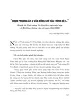 "Chọn phương án 2 của đồng chí vừa trình bày..." : Trích lời Thủ tướng Võ Văn Kiệt tại cuộc họp với Bộ Giao thông vận tải ngày 22/4/1996 / Chu Quang Thứ