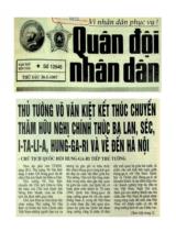 Thủ tướng Võ Văn Kiệt kết thúc chuyến thăm hữu nghị chính thức Ba Lan, Séc, I-ta-li-a, Hung-ga-ri và về Hà Nội