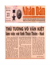 Thủ tướng Võ Văn Kiệt làm việc với tỉnh Thừa Thiên - Huế