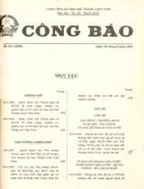 Công báo Số 18 (1298) : Ngày 30 tháng 9 năm 1993