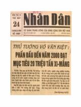 Thủ tướng Võ Văn Kiệt: Phấn đấu đến năm 2000 đạt mục tiêu 20 triệu tấn xi-măng / TTXVN