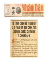 Thủ tướng Chính phủ Võ Văn Kiệt sẽ đi thăm hữu nghị chính thức CH Ba Lan, CH Séc, CH I-ta-li-a và CH Hung-ga-ri