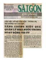 Làm việc với Bộ Văn hóa - Thông tin, Thủ tướng Võ Văn Kiệt: Tăng cường hiệu quả quản lý nhà nước trong hoạt động VH-TT / TTXVN