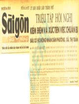 Ủy ban nhân dân thành phố triệu tập hội nghị kiểm điểm và xúc tiến việc chuẩn bị bầu cử Hội đồng nhân dân phường, xã, thị trấn / P.V.