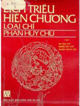 Lịch triều hiến chương loại chí / Phan Huy Chú; Viện Sử học Việt Nam dịch và chú giải . T. 1 , Dư địa chí - Nhân vật chí - Quan chức chí