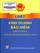 Luật kinh doanh bảo hiểm (hiện hành) (sửa đổi, bổ sung năm 2010, 2019)