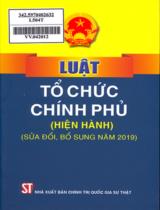 Luật tổ chức chính phủ (hiện hành) (sửa đổi, bổ sung năm 2019)