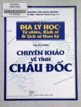 Chuyên khảo về tỉnh Châu Đốc / Hội nghiên cứu Đông Dương ; Nguyễn Nghị, Nguyễn Thanh Long dịch . Tập VI (1902)