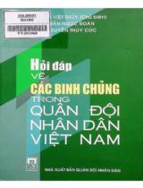 Hỏi đáp về các binh chủng trong quân đội nhân dân Việt Nam / Đặng Việt Thủy chủ biên ; Trần Ngọc Đoàn, Nguyễn Thúy Cúc