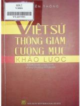 Việt sử thông giám cương mục khảo lược / Nguyễn Thông ; Đỗ Mộng Khương dịch ; Lê Duy Chưởng hiệu đính