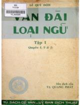 Vân đài loạn ngữ / Lê Quý Đôn ; Tạ Quang Phát dịch . T. 1,Q. 1,2,3