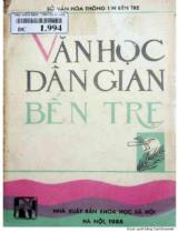 Văn học dân gian Bến Tre / Nguyễn Phương Thảo, Hoàng Thị Bạch Liên sưu tầm và biên soạn