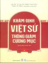 Khâm định Việt sử thông giám cương mục / Quốc sử quán Triều Nguyễn ; Viện Sử học thẩm định, hiệu đính . T.1 , Quyển đầu và Tiền biên